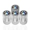 Bear Claw Metal Tire Valve Caps Set Durable Car Tire Valve Covers Anti Theft Protection