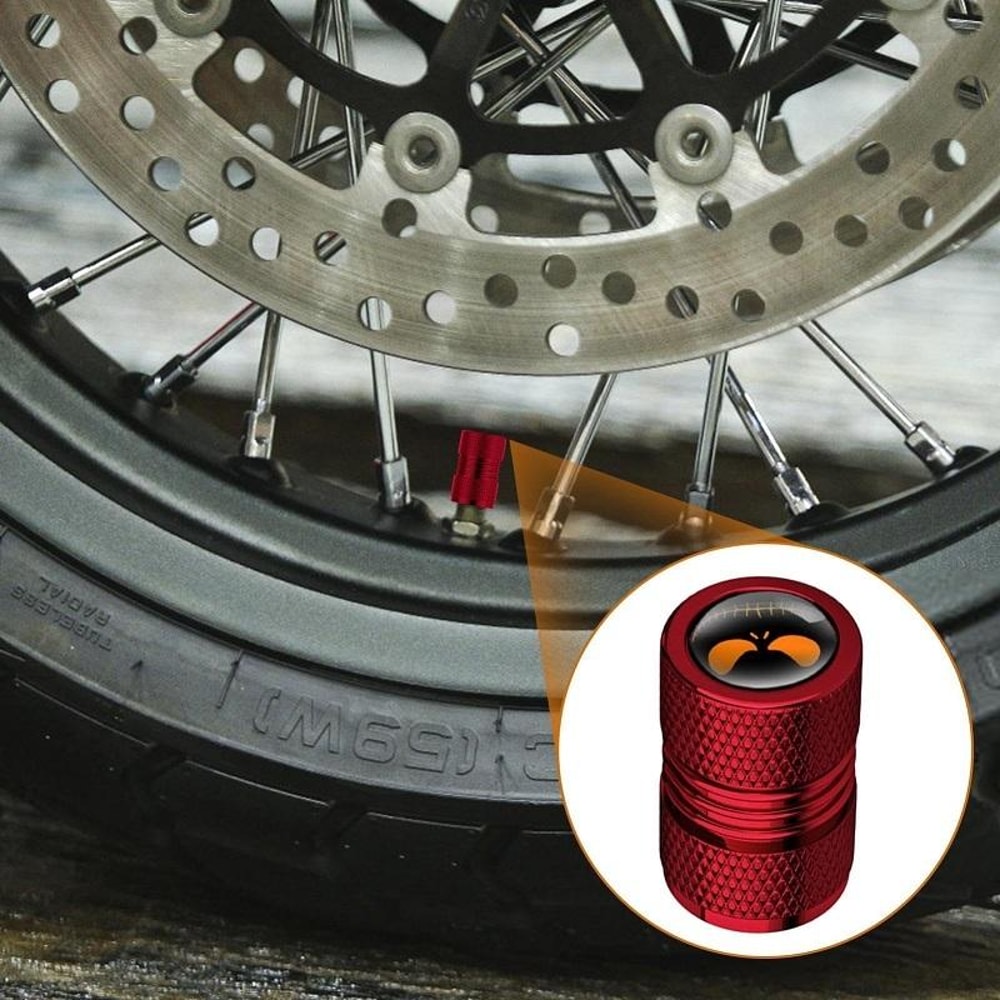 Ghost Lantern Tire Valve Caps Set Dustproof Car Tire Accessories Halloween Style