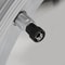 Skeleton Aluminum Tire Valve Caps 4pcs Universal Car Tire Valve Caps Decorative Black