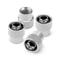 Skeleton Aluminum Tire Valve Caps 4pcs Universal Car Tire Valve Caps Decorative Black