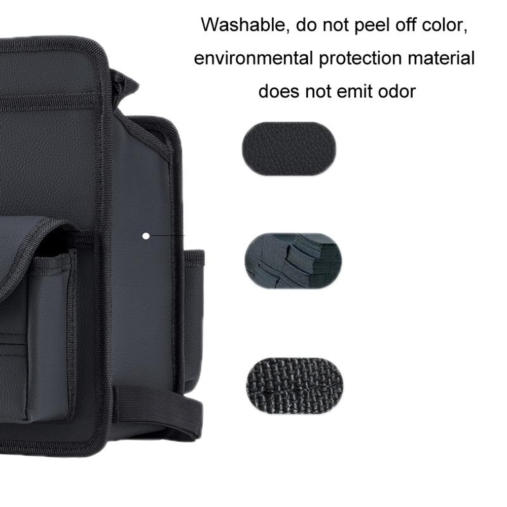 Car Seat Storage Bag & Car Seat Back Organizer with Tissue Box Holder Mesh Car Organizer for Car Interior