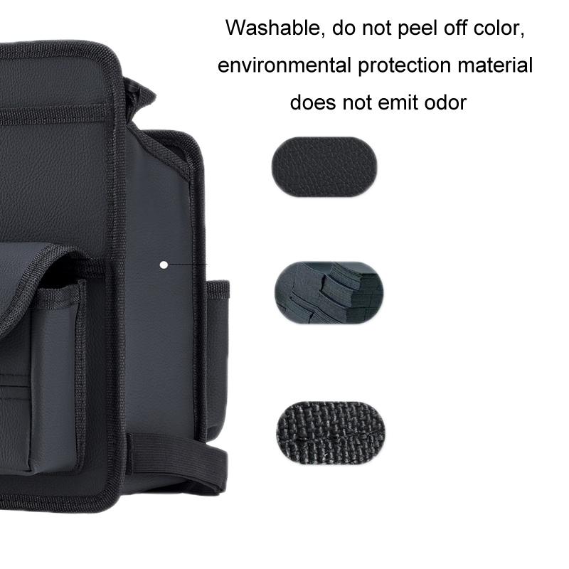 Car Seat Storage Bag & Car Seat Back Organizer with Tissue Box Holder Mesh Car Organizer for Car Interior