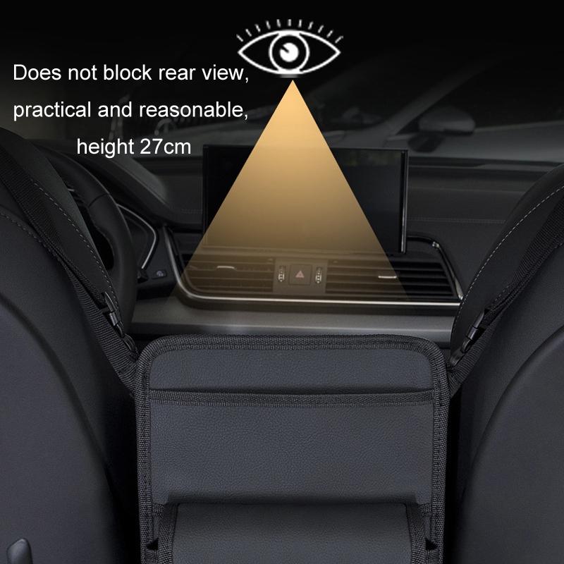 Car Seat Storage Bag & Car Seat Back Organizer with Tissue Box Holder Mesh Car Organizer for Car Interior