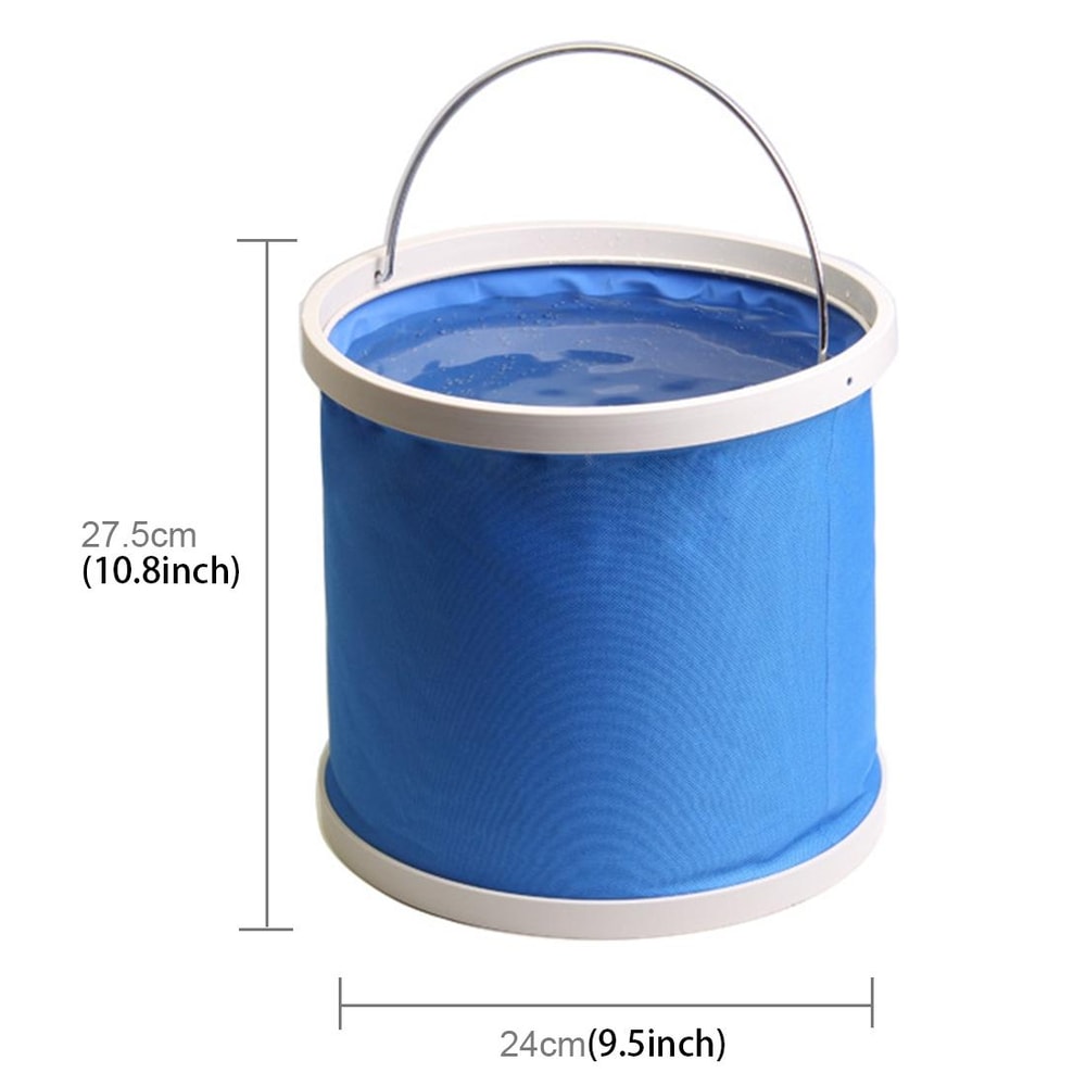 Foldable Water Bucket Portable Camping Bucket Collapsible Oxford Cloth Bucket for Camping Car Wash Fishing