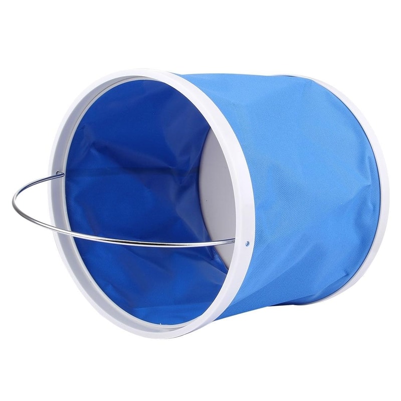 Foldable Water Bucket Portable Camping Bucket Collapsible Oxford Cloth Bucket for Camping Car Wash Fishing