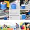 Foldable Water Bucket Portable Camping Bucket Collapsible Oxford Cloth Bucket for Camping Car Wash Fishing
