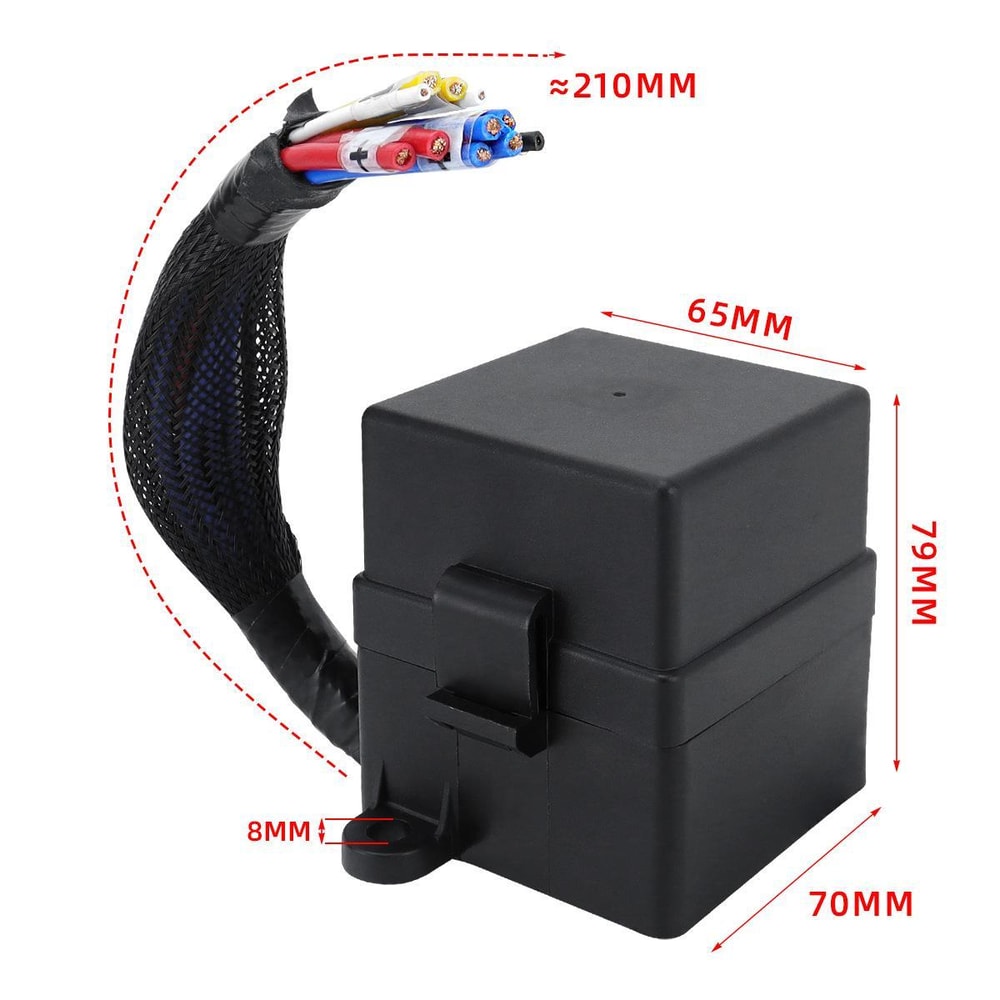 Motorcycle Fuse Box with Starter Relay Waterproof Fuse Box Relay Harness