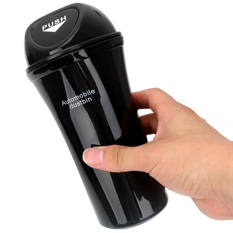 Car Cup Holder Trash Can & Interior Organizer Mini Vehicle Waste Bin
