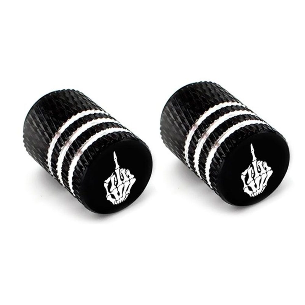 Skull Laser Tire Valve Stem Caps Set Anti-Theft Car Wheel Accessories