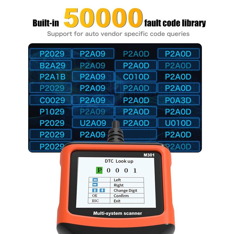 Car Code Reader & Diagnostic Scanner Fault Detector Tool