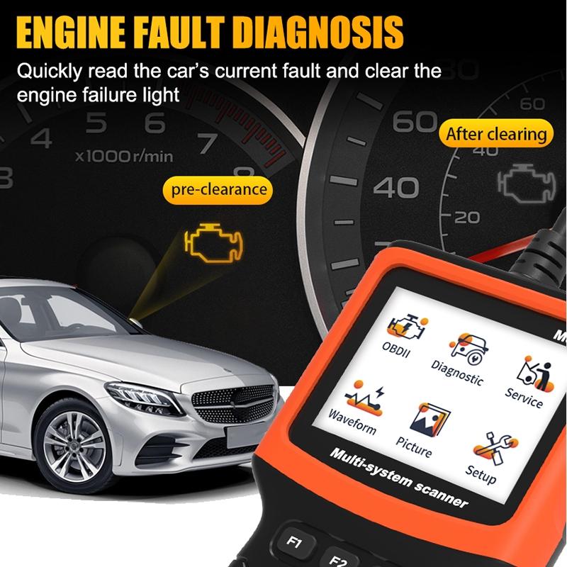 Car Code Reader & Diagnostic Scanner Fault Detector Tool
