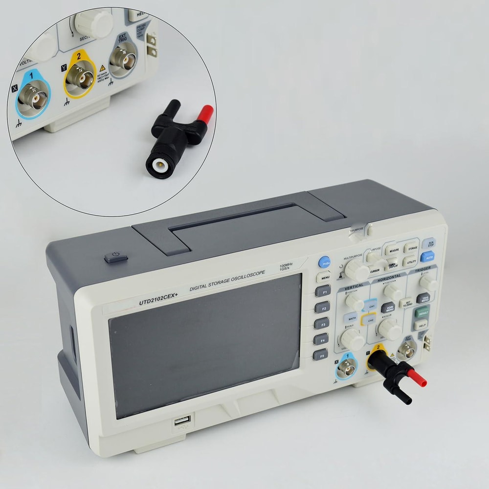 Banana Adapter Oscilloscope Probe Connector for Multimeter Testing