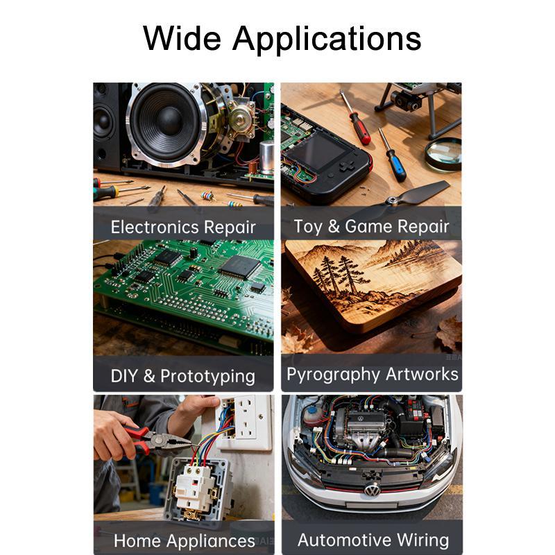Wireless Soldering Iron Kit Screen Temperature Controlled Portable Repair Tool
