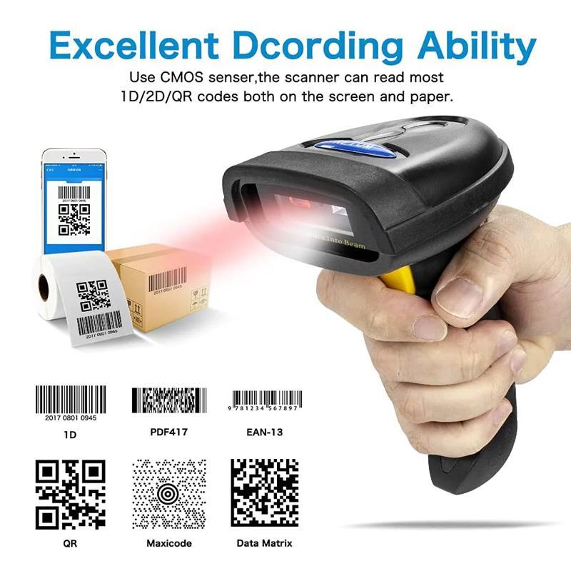 Bluetooth Barcode Scanner Wireless Code Reader Handheld