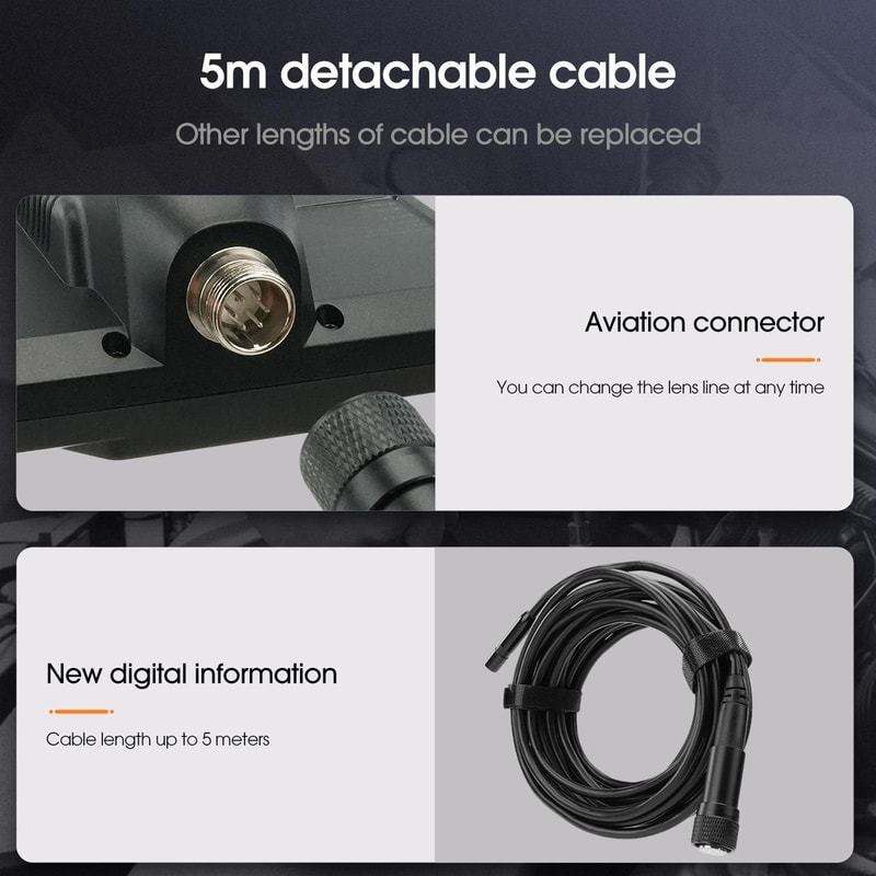 Industrial Borescope Inspection Camera Waterproof Probe