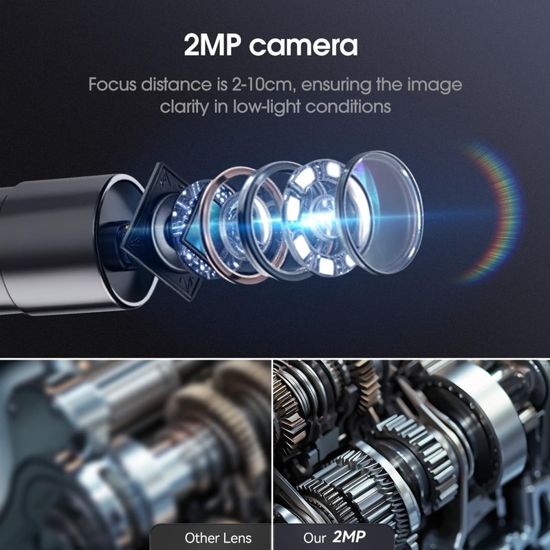 Industrial Borescope Inspection Camera Waterproof Probe