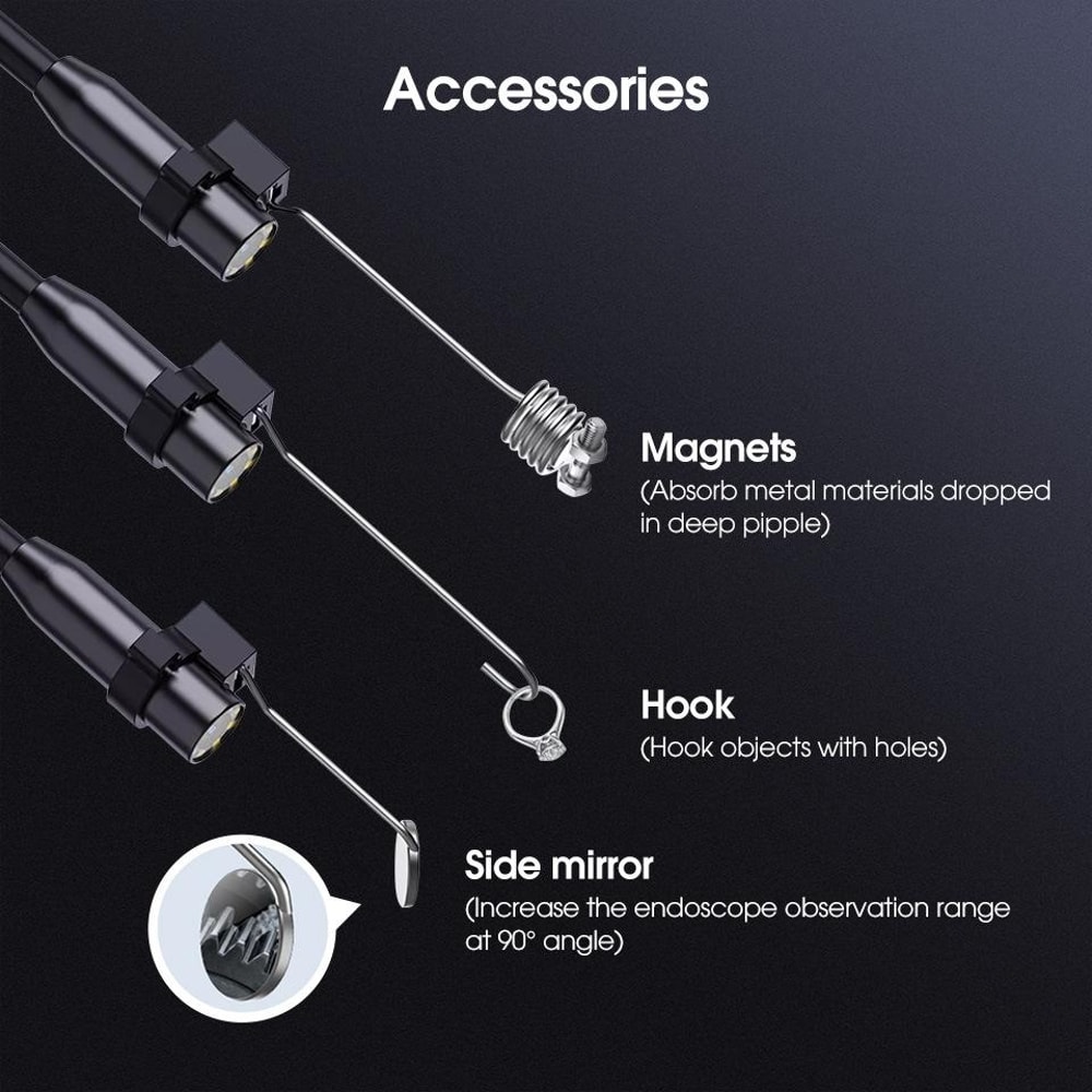 Industrial Borescope Inspection Camera Waterproof Probe