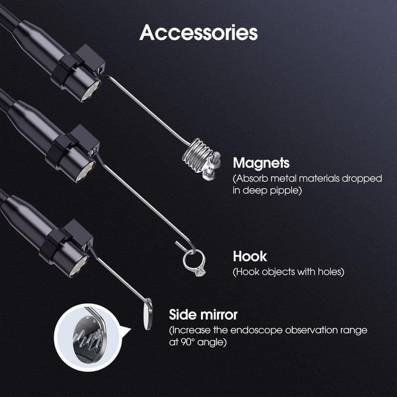 Industrial Borescope Inspection Camera Waterproof Probe