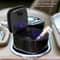 LED Car Ashtray Smokeless Car Ashtray Crystal Blue Portable Car Accessory Ashtray