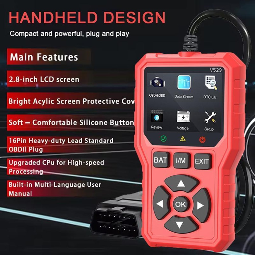 Car Engine Fault Code Reader Diagnostic Tool for Vehicle Diagnostics