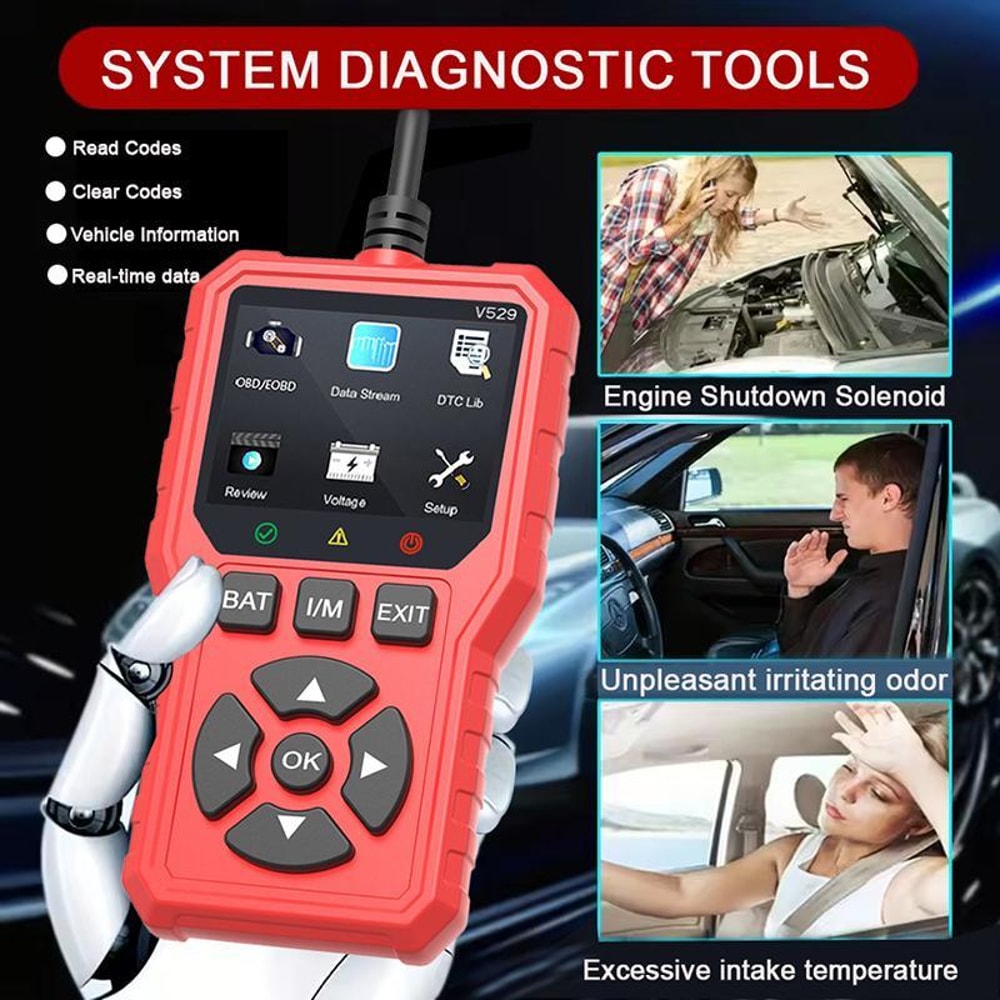 Car Engine Fault Code Reader Diagnostic Tool for Vehicle Diagnostics