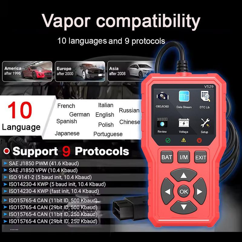 Car Engine Fault Code Reader Diagnostic Tool for Vehicle Diagnostics