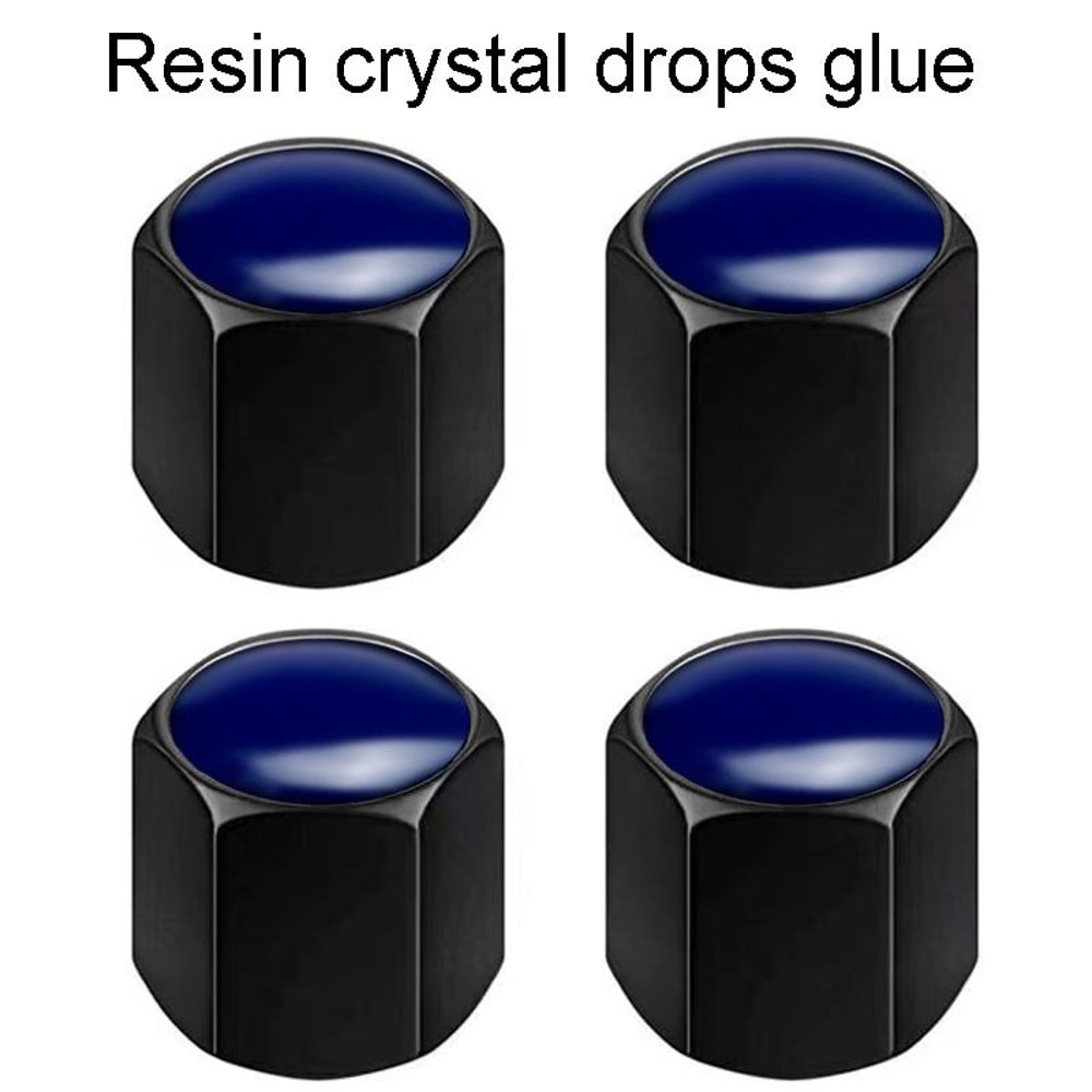 Zinc Alloy Tire Valve Caps Set Universal Car & Motorcycle Dustproof Valve Stem Caps