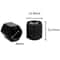 Skeleton Metal Tire Valve Caps Set Universal Valve Stem Caps, Black Alloy Tire Caps