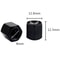 Skeleton Metal Tire Valve Caps Set Universal Valve Stem Caps, Black Alloy Tire Caps
