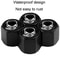 Skeleton Metal Tire Valve Caps Set Universal Valve Stem Caps, Black Alloy Tire Caps