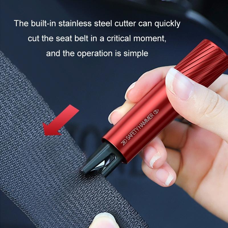 Vehicle-Mounted Emergency Escape Hammer Car Window Breaker & Seatbelt Cutter Safety Tool