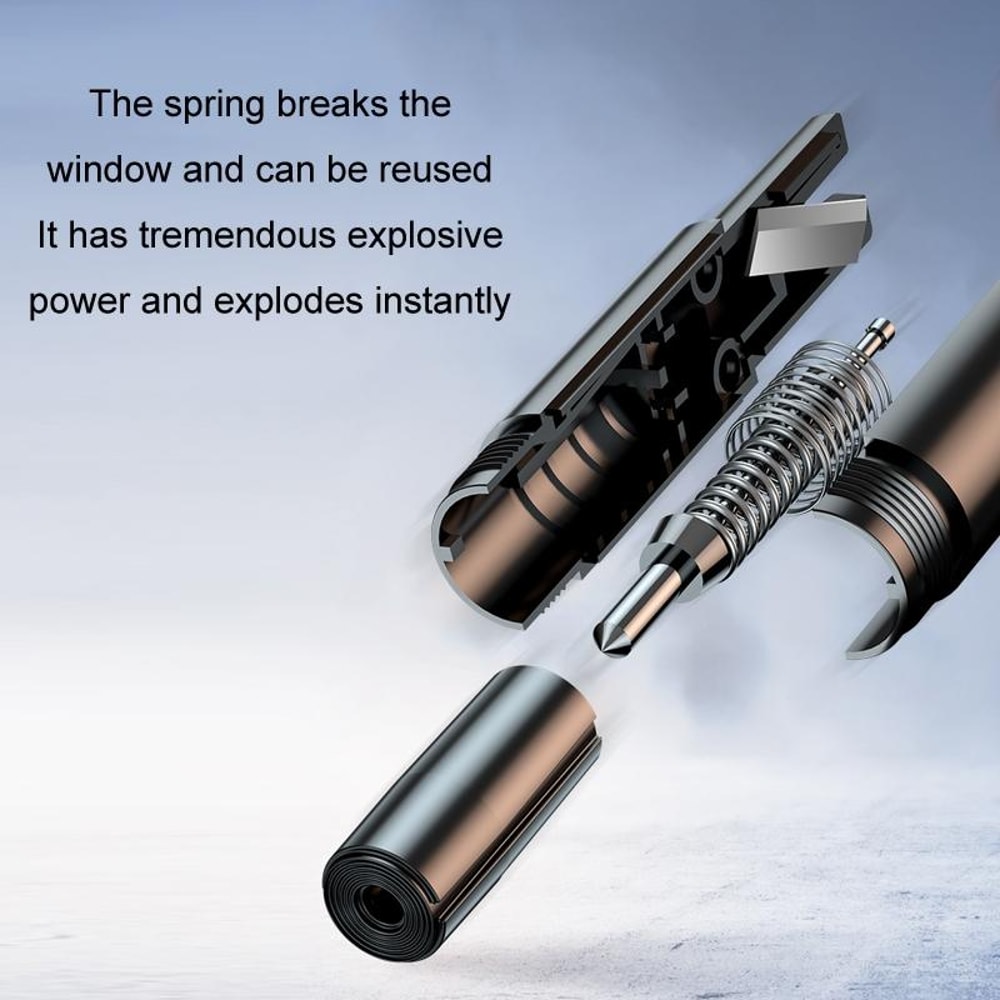 Vehicle-Mounted Emergency Escape Hammer Car Window Breaker & Seatbelt Cutter Safety Tool
