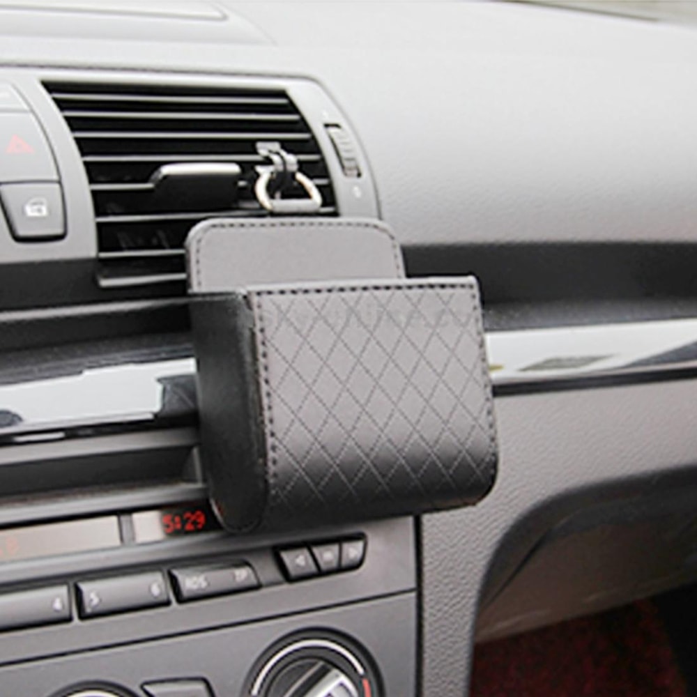 Car Air Vent Phone Holder Storage Pouch Car Organizer Case