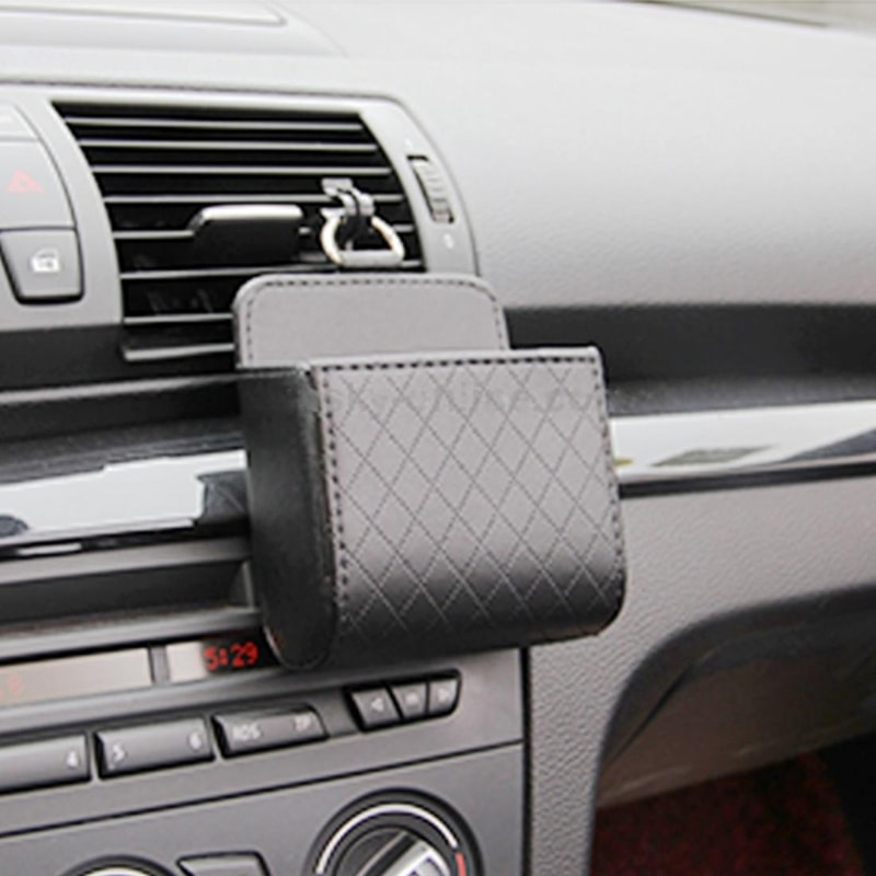 Car Air Vent Phone Holder Storage Pouch Car Organizer Case