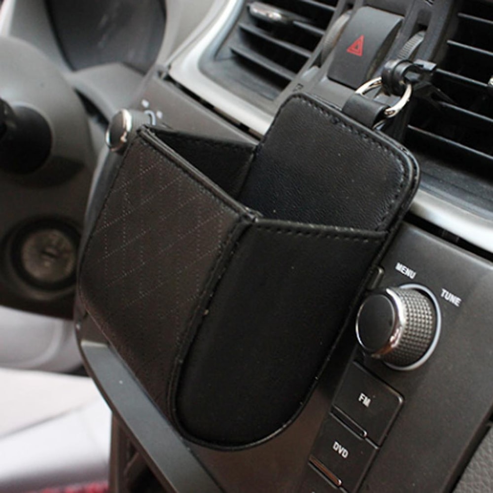 Car Air Vent Phone Holder Storage Pouch Car Organizer Case