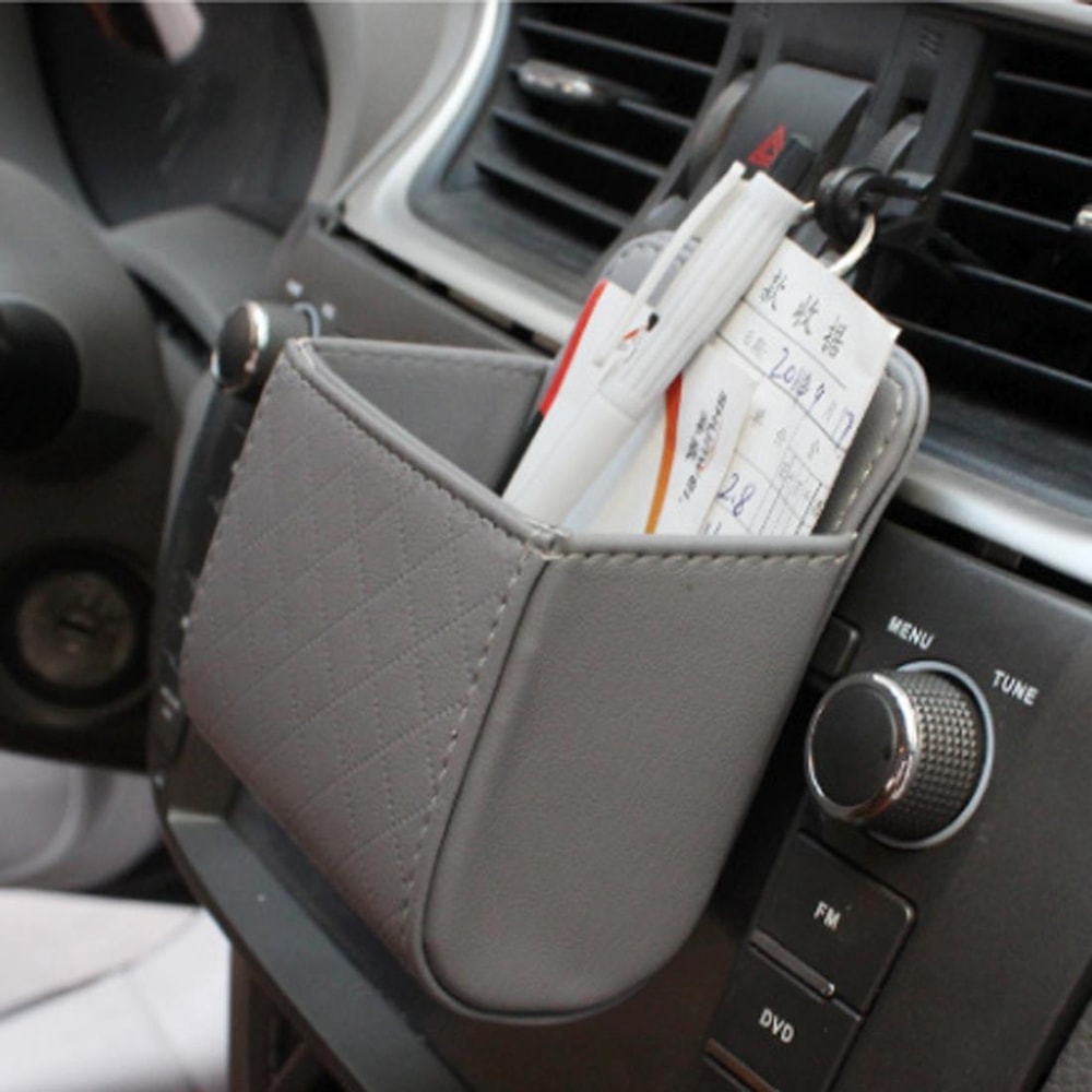 Car Air Vent Phone Holder Storage Pouch Car Organizer Case