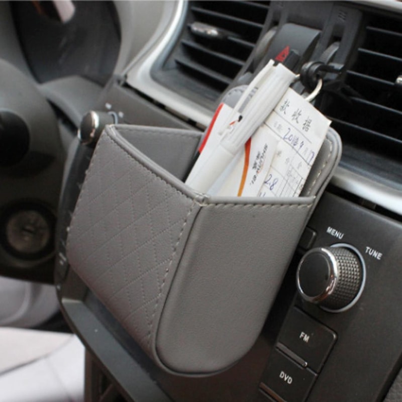 Car Air Vent Phone Holder Storage Pouch Car Organizer Case
