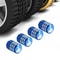 Laser Ion Car Tire Valve Caps Universal Aluminum Alloy Anti-Theft Dustproof