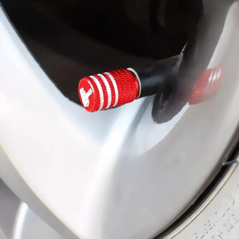 Laser Ion Car Tire Valve Caps Universal Aluminum Alloy Anti-Theft Dustproof
