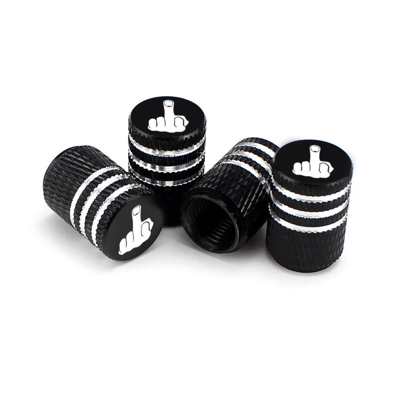 Laser Ion Car Tire Valve Caps Universal Aluminum Alloy Anti-Theft Dustproof