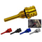 CNC Aluminum Alloy Hexagonal Plum Blossom Motorcycle Oil Dipstick Decoration Yellow