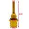 CNC Aluminum Alloy Hexagonal Plum Blossom Motorcycle Oil Dipstick Decoration Yellow