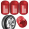 Aluminum Alloy Car Tire Valve Caps Dustproof Screw Caps