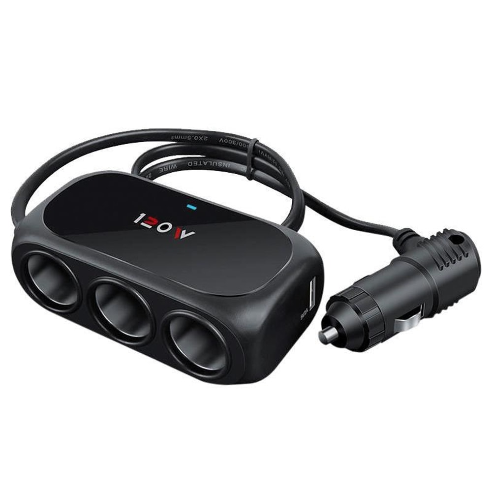 Car Charger Cigarette Lighter Adapter Multi Port Charging Hub