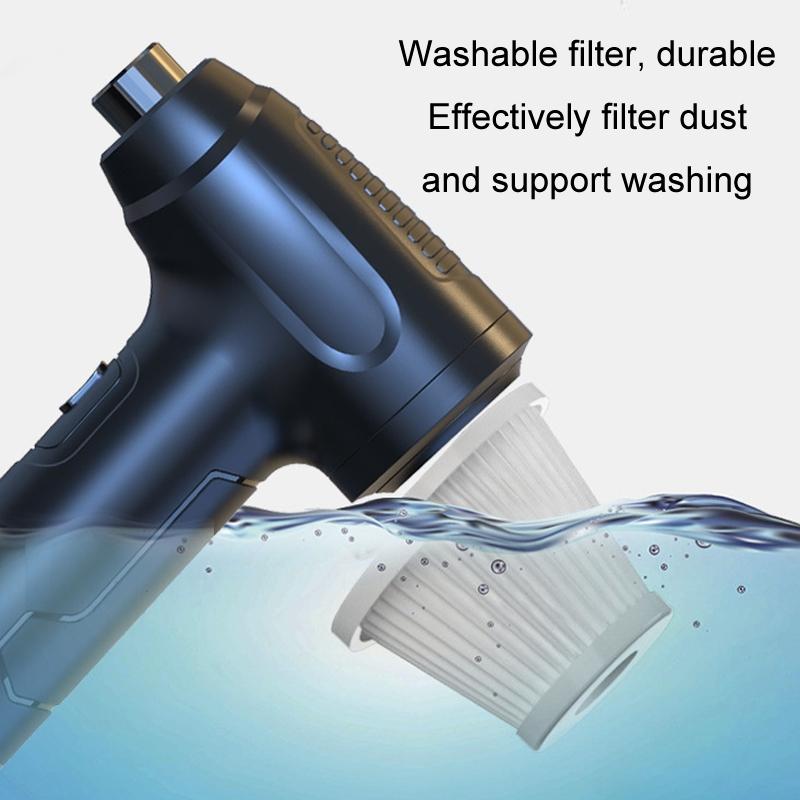 Cordless Car Vacuum Portable Handheld Cleaner with Dust Blower Rechargeable Keyboard Cleaner