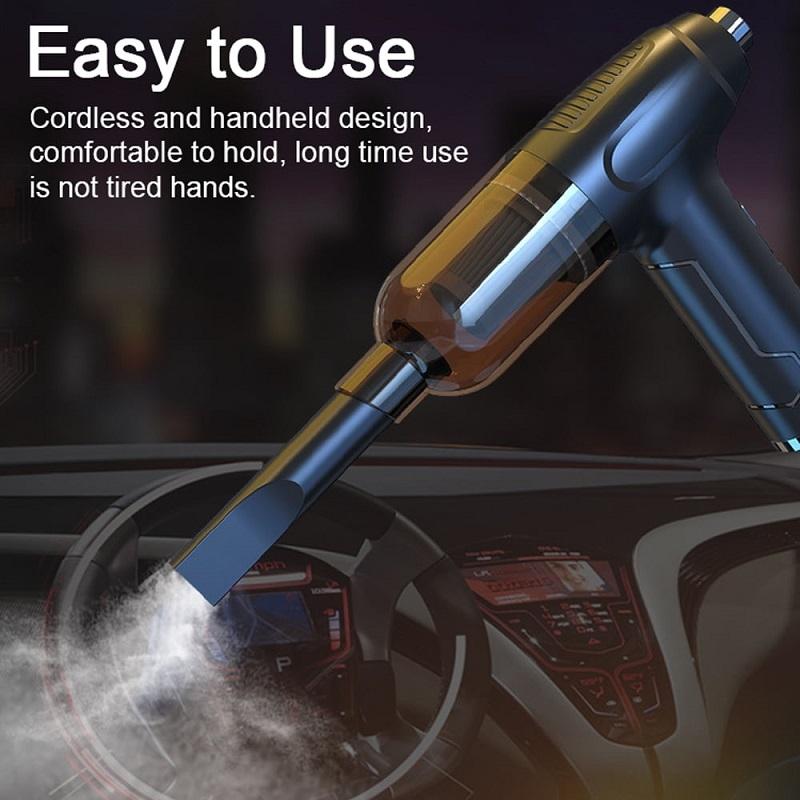Cordless Car Vacuum Portable Handheld Cleaner with Dust Blower Rechargeable Keyboard Cleaner