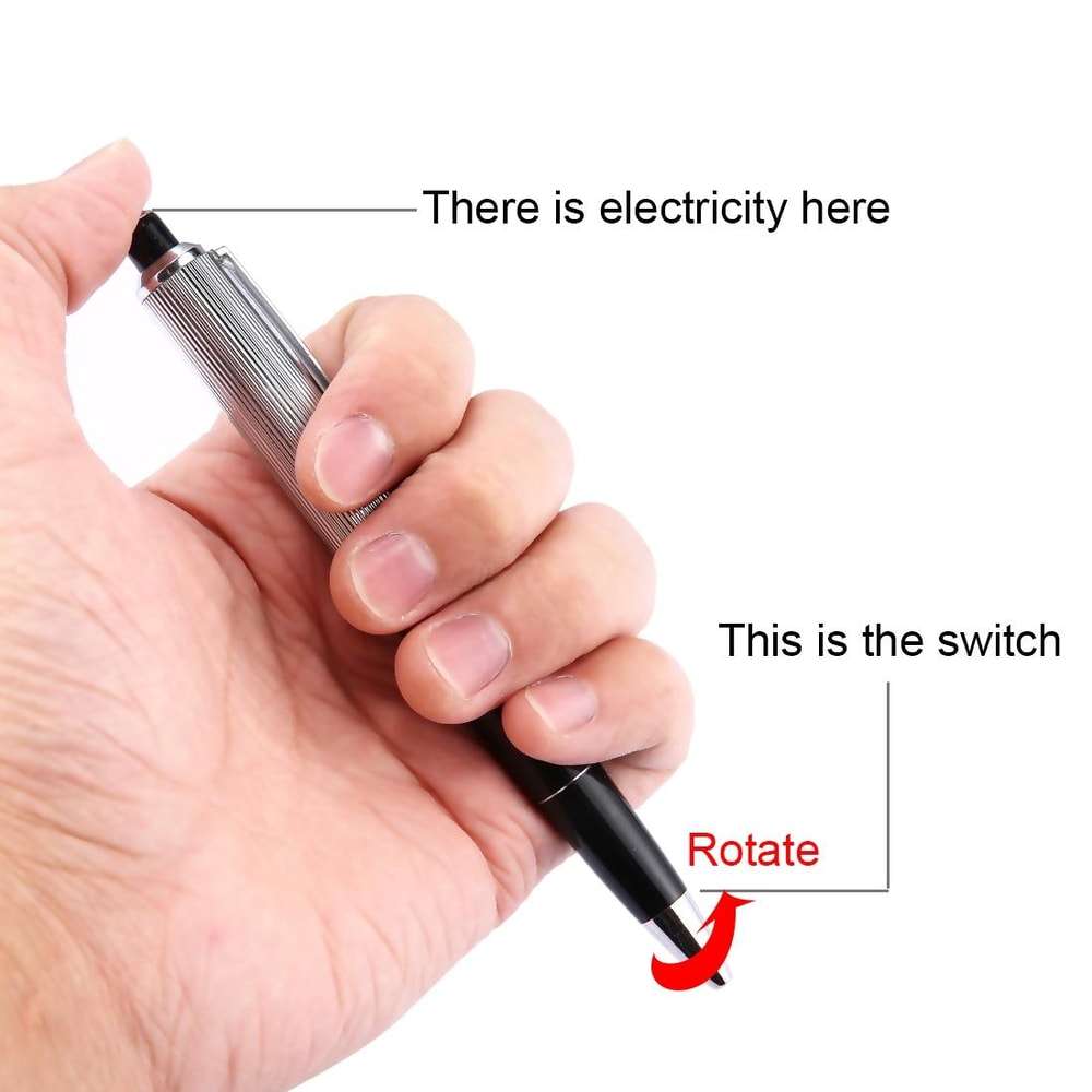 Shock Prank Pen with Real Ink Funny Electric Shock Gag Pen Toy