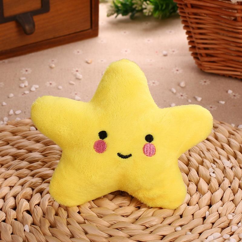 Plush Starfish Squeaky Dog Teething Toy Set Soft Chew Interactive Pet Toy for Puppies & Small Dogs