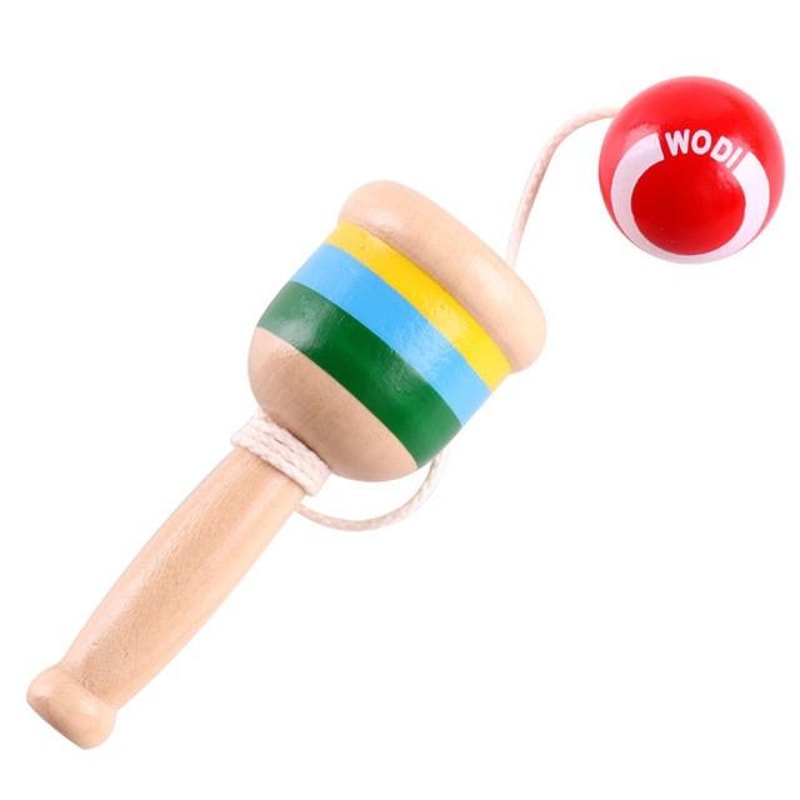 Wooden Juggling Ball Outdoor Sports Toy for Kids Hand-Eye Coordination Training
