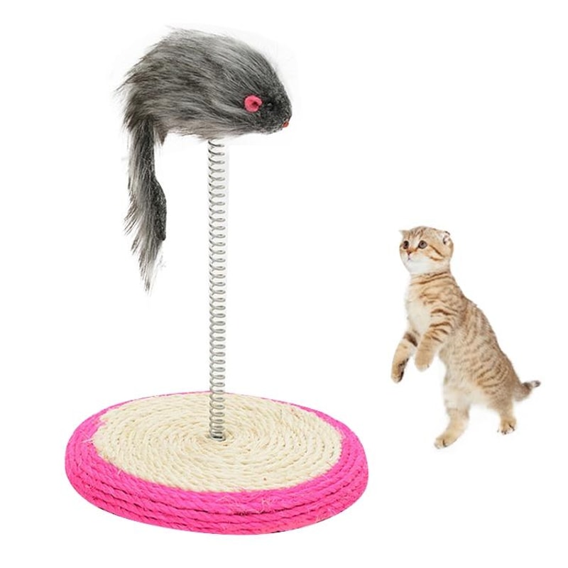 Interactive Feather Mouse Cat Tumbler Toy Ball – Durable Self-Play Cat Exercise Toy